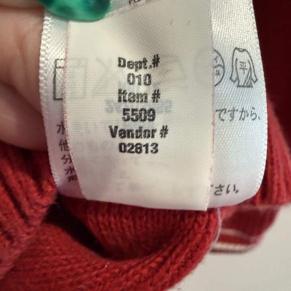 Eddie Bauer Nordic Snowflake Full Zip Knit Sweater Jacket Womens Med Christmas - Picture 5 of 7